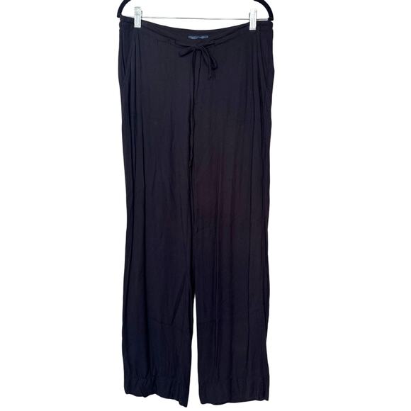 Tommy Hilfiger Black Women's Size 6 100% Viscose Casual Comfort Wide Leg Pants - Picture 1 of 7
